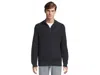L.l.bean Textured Washed Cotton Sweaters 1/4 Zip In Black