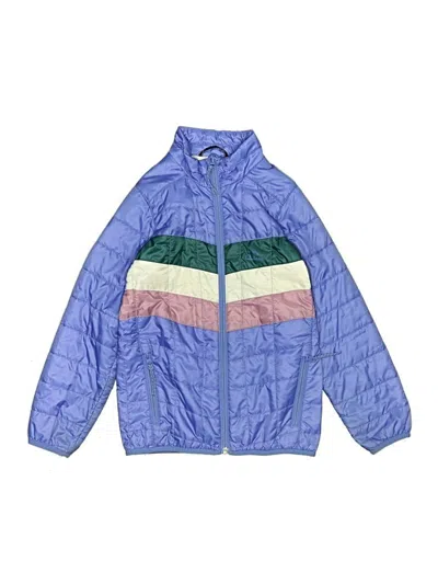 Pre-owned L.l.bean Kids' Track Jacket In Blue