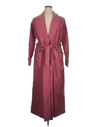 Pre-owned L.l.bean Trenchcoat In Burgundy