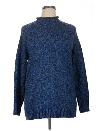 Pre-owned L.l.bean Turtleneck Sweater In Blue