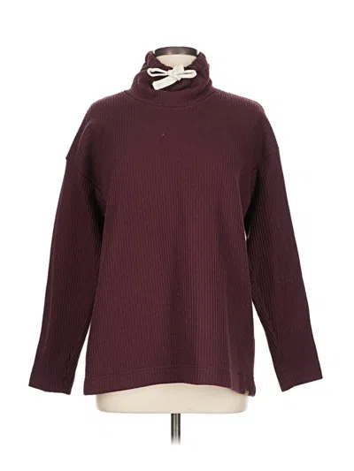 Pre-owned L.l.bean Turtleneck Sweater In Burgundy