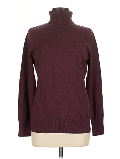 Pre-owned L.l.bean Turtleneck Sweater In Burgundy