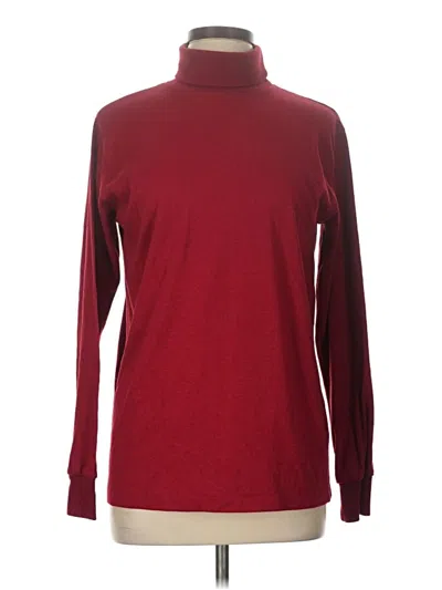 Pre-owned L.l.bean Turtleneck Sweater In Burgundy