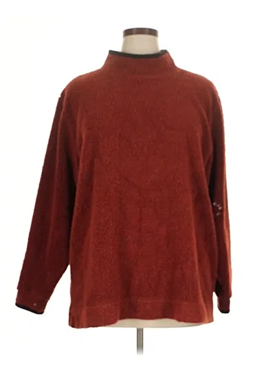 Pre-owned L.l.bean Turtleneck Sweater In Burgundy