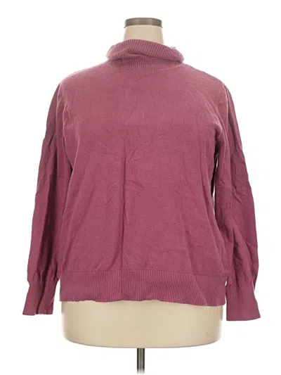 Pre-owned L.l.bean Turtleneck Sweater In Burgundy