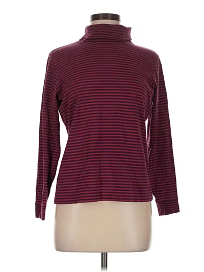 Pre-owned L.l.bean Turtleneck Sweater In Burgundy