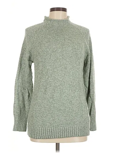 Pre-owned L.l.bean Turtleneck Sweater In Green