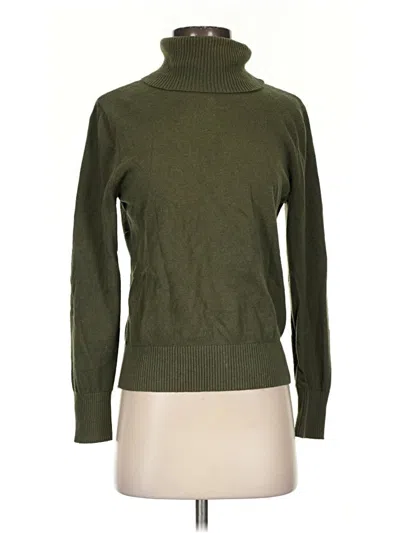 Pre-owned L.l.bean Turtleneck Sweater In Green