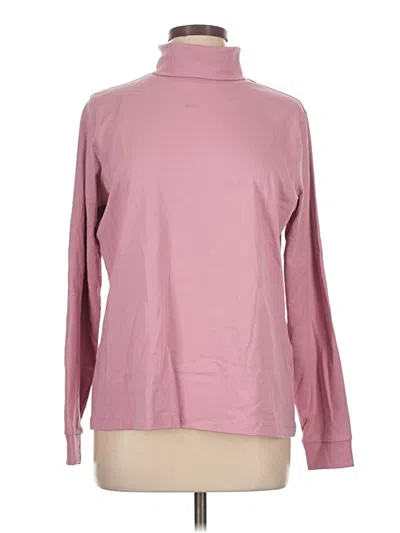 Pre-owned L.l.bean Turtleneck Sweater In Pink
