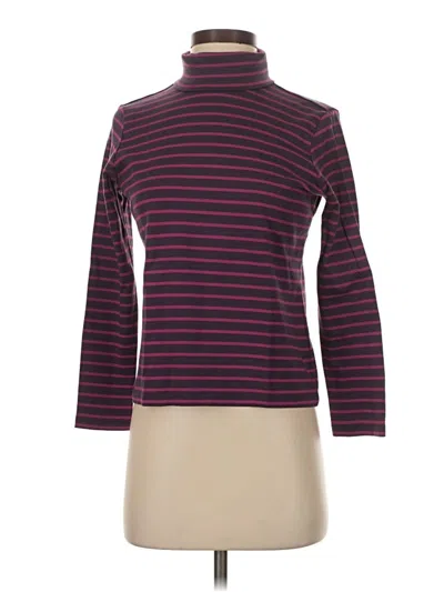 Pre-owned L.l.bean Turtleneck Sweater In Purple