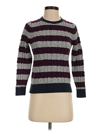 Pre-owned L.l.bean Turtleneck Sweater In Purple
