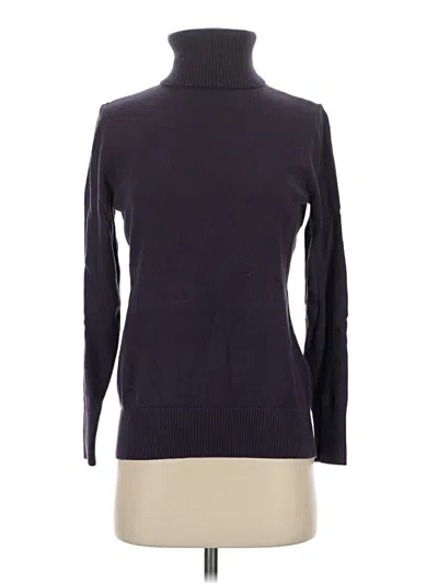 Pre-owned L.l.bean Turtleneck Sweater In Purple
