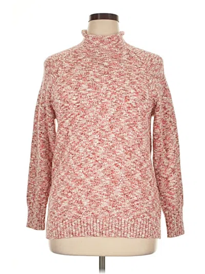 Pre-owned L.l.bean Turtleneck Sweater In Red