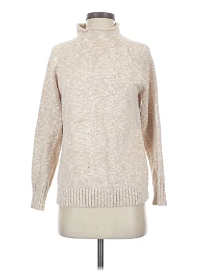 Pre-owned L.l.bean Turtleneck Sweater In Tan