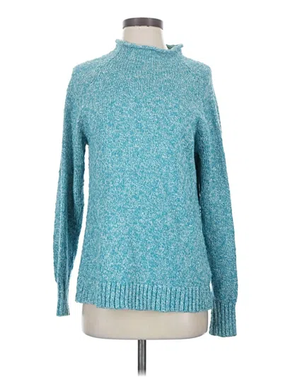 Pre-owned L.l.bean Turtleneck Sweater In Teal
