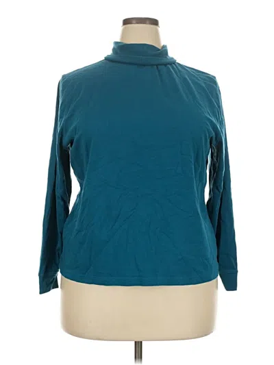 Pre-owned L.l.bean Turtleneck Sweater In Teal