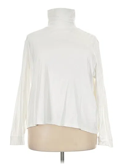 Pre-owned L.l.bean Turtleneck Sweater In White