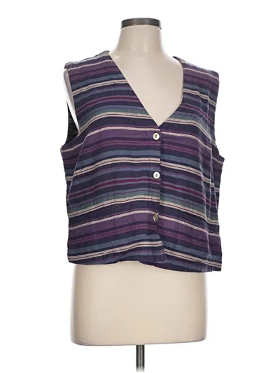 Pre-owned L.l.bean Vest In Purple