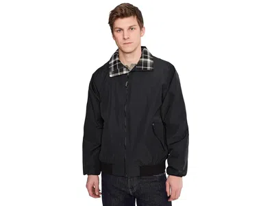 L.l.bean Warm-up Jacket Flannel Lined Regular In Black