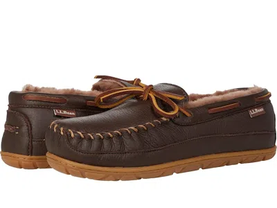 L.l.bean Wicked Good Moosehide Slipper Moccasin In Brown