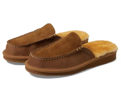 L.l.bean Wicked Good Slipper Scuff 4 In Brown