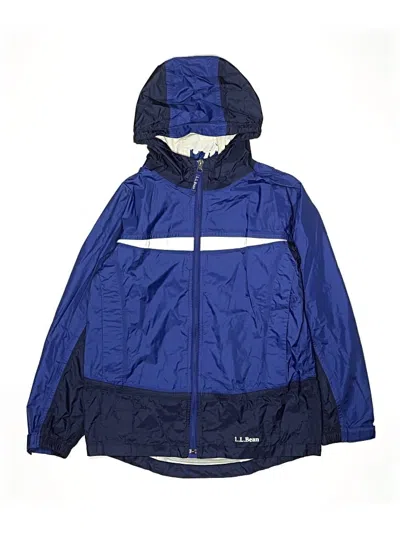 Pre-owned L.l.bean Kids' Windbreaker Jacket In Blue
