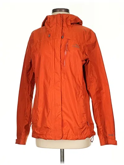 Pre-owned L.l.bean Windbreaker Jacket In Orange