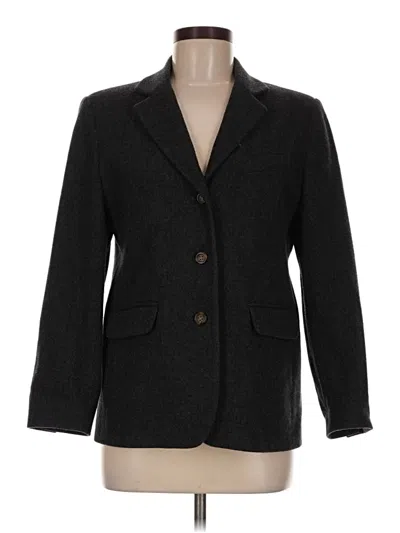 Pre-owned L.l.bean Wool Blazer Jacket In Black