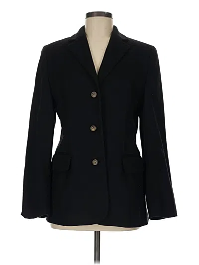 Pre-owned L.l.bean Wool Blazer Jacket In Black
