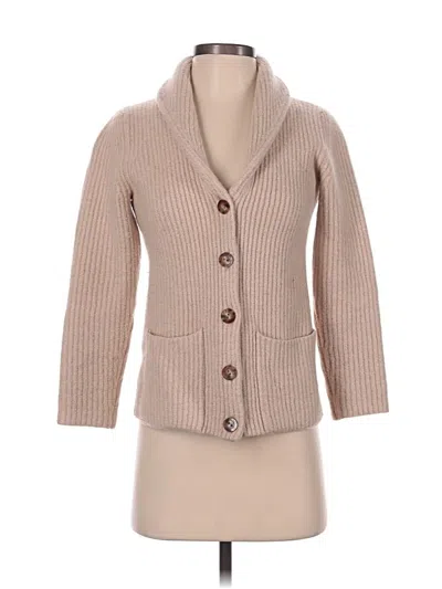Pre-owned L.l.bean Wool Cardigan Sweater In Brown