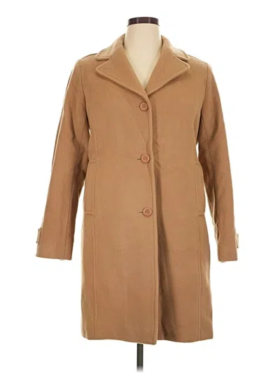 Pre-owned L.l.bean Wool Coat In Tan