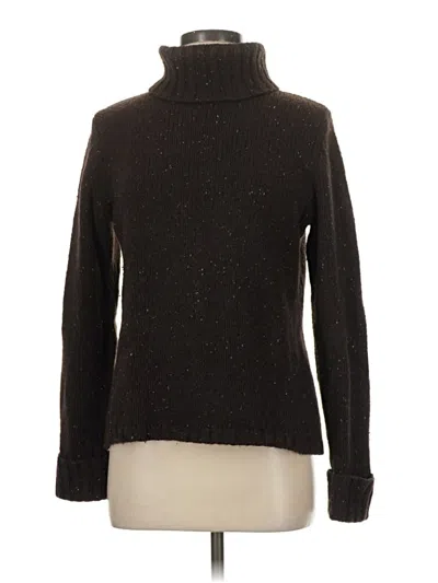 Pre-owned L.l.bean Wool Pullover Sweater In Black