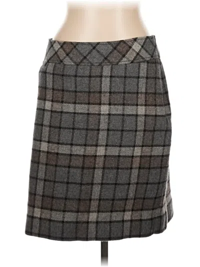 Pre-owned L.l.bean Wool Skirt In Gray