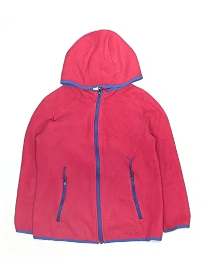 Pre-owned L.l.bean Kids' Zip Up Hoodie In Pink