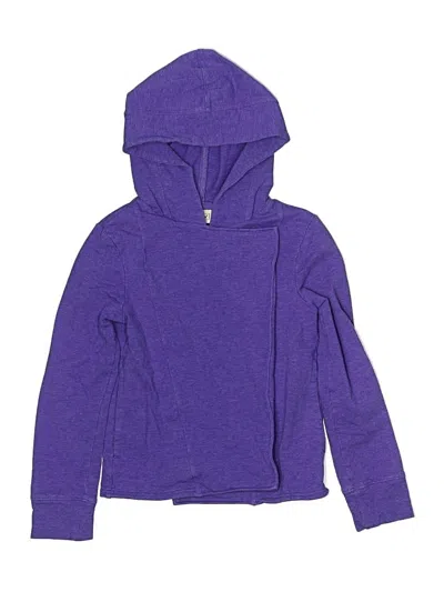 Pre-owned L.l.bean Kids' Zip Up Hoodie In Purple