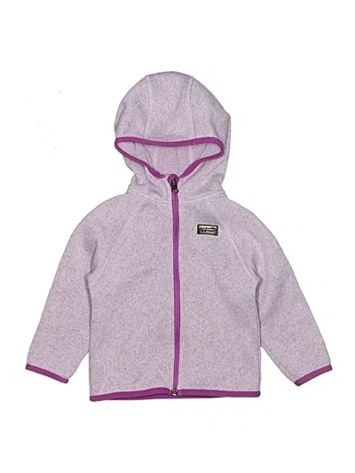 Pre-owned L.l.bean Kids' Zip Up Hoodie In Purple
