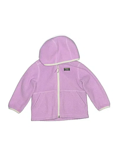Pre-owned L.l.bean Kids' Zip Up Hoodie In Purple