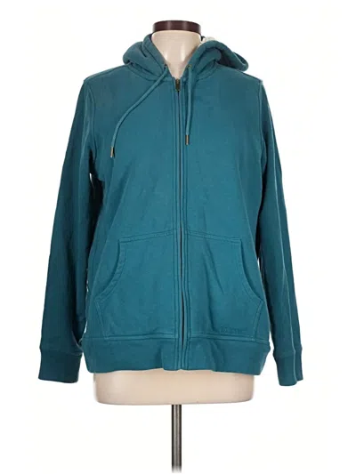 Pre-owned L.l.bean Zip Up Hoodie In Teal