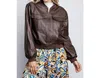 Llove Take Flight Jacket In Chocolate