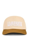 Llovesick Stitched Franchise Cap In Brown