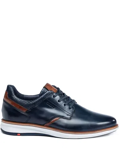 Lloyd Kayor Perforated Leather Lace-up Shoes In Blue