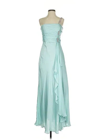 Pre-owned Lm Collection Cocktail Dress In Blue