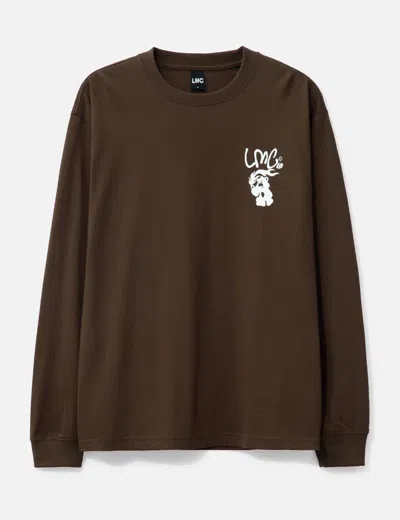 Lmc Flame Bear Long Sleeve T-shirt In Brown