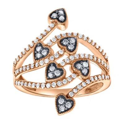 Lmj Fine Jewelry Miravyn 0.60 Ct 14k Gold Diamond Heart Ring In Multi