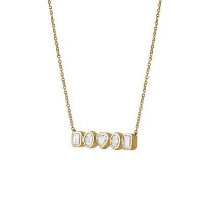 Lmj Women's Cassira Yellow Gold Lab Grown Diamond Chain Necklace