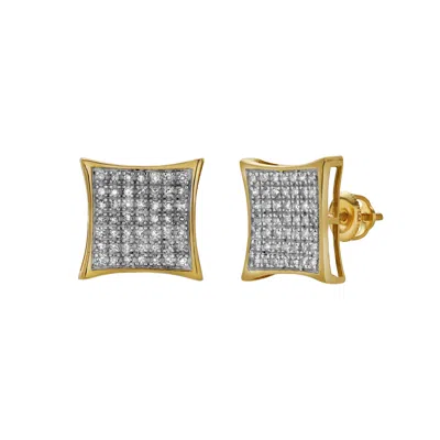 Lmj Women's Deleite Yellow Gold Diamond Unisex Earrings