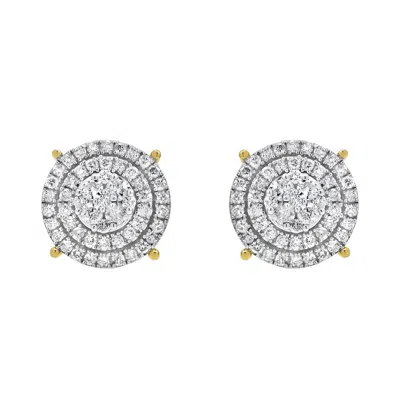 Lmj Women's High Roller Diamond Yellow Gold Earrings