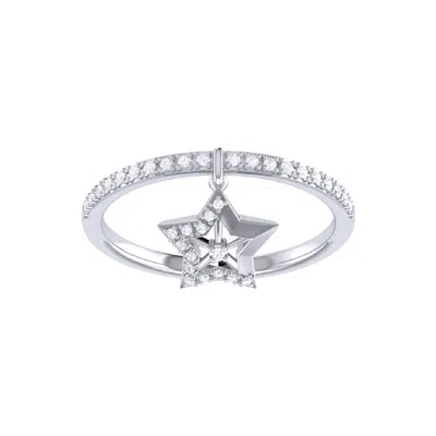 Lmj Women's Lucky Star Charm Ring In Sterling Silver