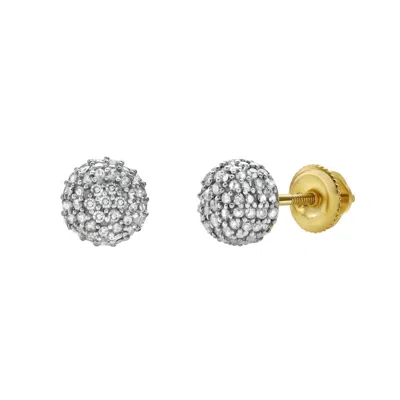 Lmj Women's Orbius Ii Diamond Yellow Gold Earring