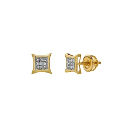Lmj Women's Sabedoria Yellow Gold Diamond Unisex Earrings